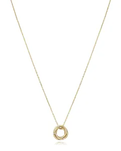Viceroy Krásný pozlacený náhrdelník se zirkony Elegant 13067C100-30 (řetízek, přívěsek)