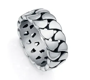 Viceroy Originální pánský prsten z oceli Beat 14053A02 62 mm