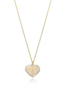 Viceroy Pozlacený náhrdelník s přívěskem srdce San Valentín 13119C100-09