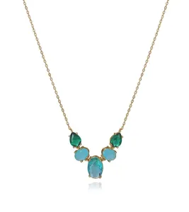 Viceroy Překrásný pozlacený náhrdelník s krystaly Elegant 13168C100-59