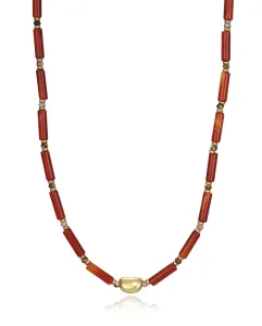 Viceroy Stylový ocelový náhrdelník z achátu Chic 1440C09012