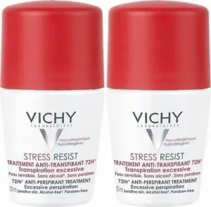 Vichy Antiperspirant roll-on proti nadměrnému pocení (Stress Resist 72H) 2 x 50 ml