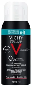 Vichy Deodorant ve spreji Homme (Optimal Tolerance Deodorant) 100 ml