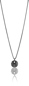Victoria Walls Originální černý náhrdelník z oceli VN1094B