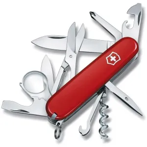 Švýcarský kapesní nožík Victorinox Explorer, nerezová ocel, červená