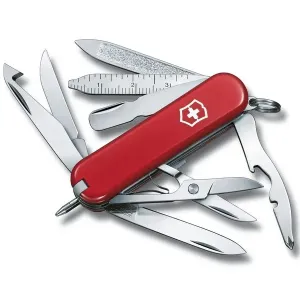 Švýcarský kapesní nožík Victorinox MiniChamp, nerezová ocel, červená
