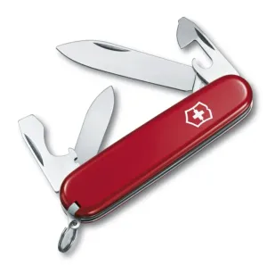 Švýcarský kapesní nožík Victorinox Recruit, nerezová ocel, červená