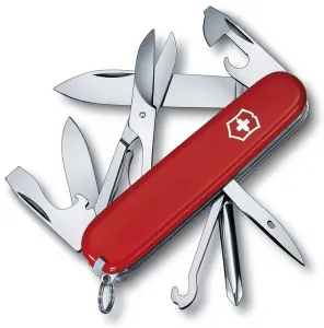 Švýcarský kapesní nožík Victorinox Super Tinker, nerezová ocel, červená