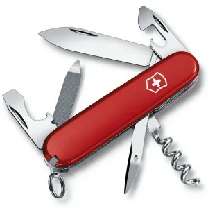 Švýcarský kapesní nožík Victorinox Sportsman, nerezová ocel, červená