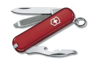 Švýcarský kapesní nožík Victorinox Rally, nerezová ocel, červená