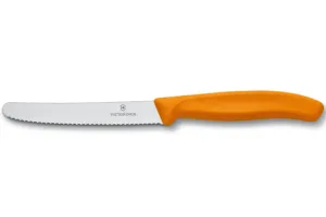 Victorinox nůž na rajčata s vlnkovaným ostřím 11 cm oranžový