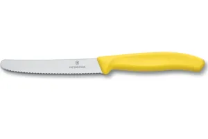 Victorinox nůž na rajčata s vlnkovaným ostřím 11 cm žlutý