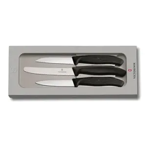 Victorinox sada nožů na zeleninu 3ks Swiss Classic plast černý