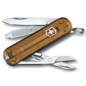 Nůž Victorinox Classic SD Transparent Colors Chocolate Fudge + 5 let záruka, pojištění a dárek ZDARMA