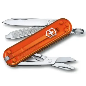 Nůž Victorinox Classic SD Transparent Colors Fire Opal + 5 let záruka, pojištění a dárek ZDARMA
