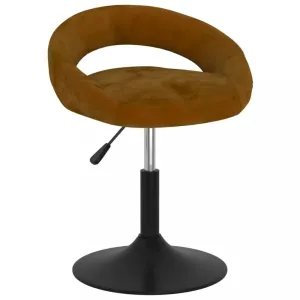 Barová židle samet / kov Dekorhome Hnědá #1246729