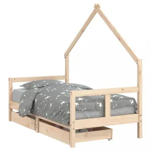 Dětská domečková postel se šuplíky Dekorhome 80 x 160 cm #5943603