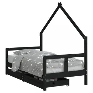 Dětská domečková postel se šuplíky Dekorhome 80 x 160 cm #5938303