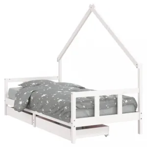 Dětská domečková postel se šuplíky Dekorhome 90 x 190 cm #5938319