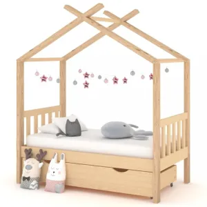 Dětská postel 70x140 borovice Dekorhome Přírodní dřevo #1246039