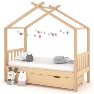 Dětská postel 80x160 borovice Dekorhome Přírodní dřevo #1246036
