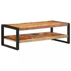 SHUMEE Konferenční stolek 120 × 60 × 40 cm masivní recyklované dřevo, 329245