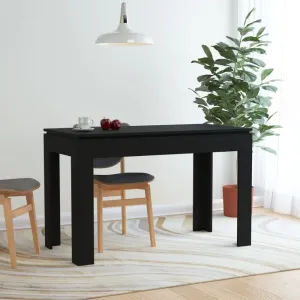 Jídelní stůl černý 120 × 60 × 76 cm, 800757