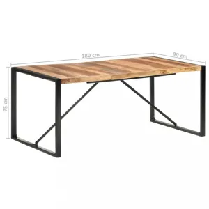 Jídelní stůl 180x90x75 cm masivní dřevo sheeshamový povrch 321542