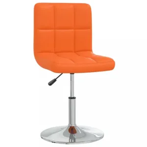 Kancelářská židle umělá kůže / chrom Dekorhome Oranžová #1246210