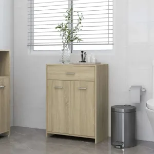 Koupelnová skříňka dub sonoma 60 x 33 x 80 cm dřevotříska 805027