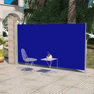 Zatahovací boční markýza 180x300 cm Dekorhome Modrá #1248264
