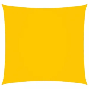 Stínící plachta čtvercová oxfordská látka 2,5 x 2,5 m Dekorhome Žlutá