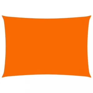 Stínící plachta obdélníková 6 x 8 m oxfordská látka Dekorhome Oranžová
