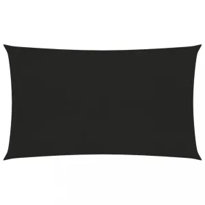 Stínící plachta obdélníková HDPE 4 x 5 m Dekorhome Černá