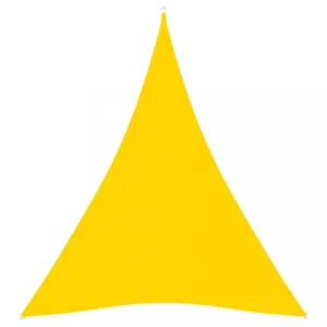 Stínící plachta trojúhelníková 3 x 4 x 4 m oxfordská látka Dekorhome Žlutá