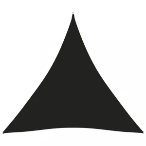 Stínící plachta trojúhelníková 4x4x4 m oxfordská látka Dekorhome Černá