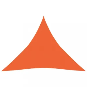 Stínící plachta trojúhelníková HDPE 3 x 3 x 3 m Dekorhome Oranžová