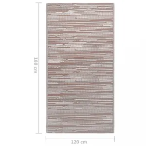 Venkovní koberec hnědá PP Dekorhome 120x180 cm #1247606