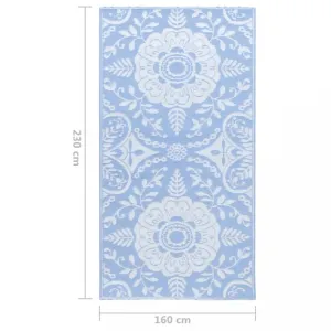 Venkovní koberec PP modrá Dekorhome 160x230 cm