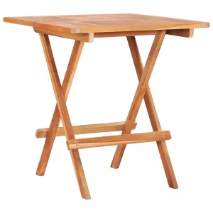 Skládací bistro stolek 60 x 60 x 65 cm masivní teakové dřevo