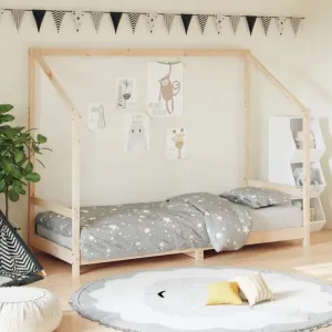 Dětská postel 80 x 200 cm masivní borové dřevo #6141038
