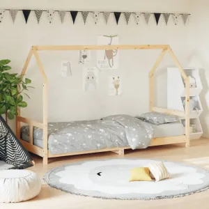Dětská postel 80 x 200 cm masivní borové dřevo #6141115