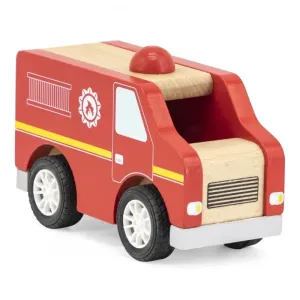 VIGA - Dřevěné hasičské auto 13cm