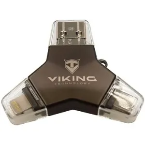 Viking USB Flash disk 3.0 4v1 128GB černá