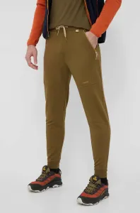 Sportovní kalhoty Viking Hazen Bamboo pánské, zelená barva, hladké, 900/25/9998