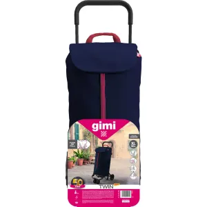GIMI Twin nákupní vozík modrý, 52 l