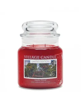 Village Candle Vonná svíčka ve skle Jabloňové dřevo (Apple Wood) 389 g