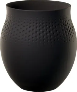 Villeroy & Boch Collier Noir porcelánová váza Carré, 22,5 cm 10-1682-5512