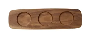 Villeroy & Boch Artesano Original dřevěný podnos pro 3 misky na dip, 30 x 9 cm 10-4130-8059