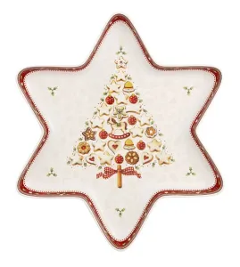 Villeroy & Boch Winter Bakery Delight mísa ve tvaru hvězdy, stromeček, 37,5 x 33 cm 14-8612-3885
